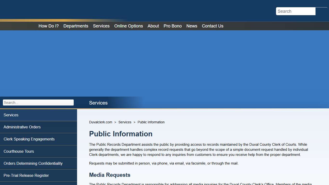 Duvalclerk.gov - Public Information